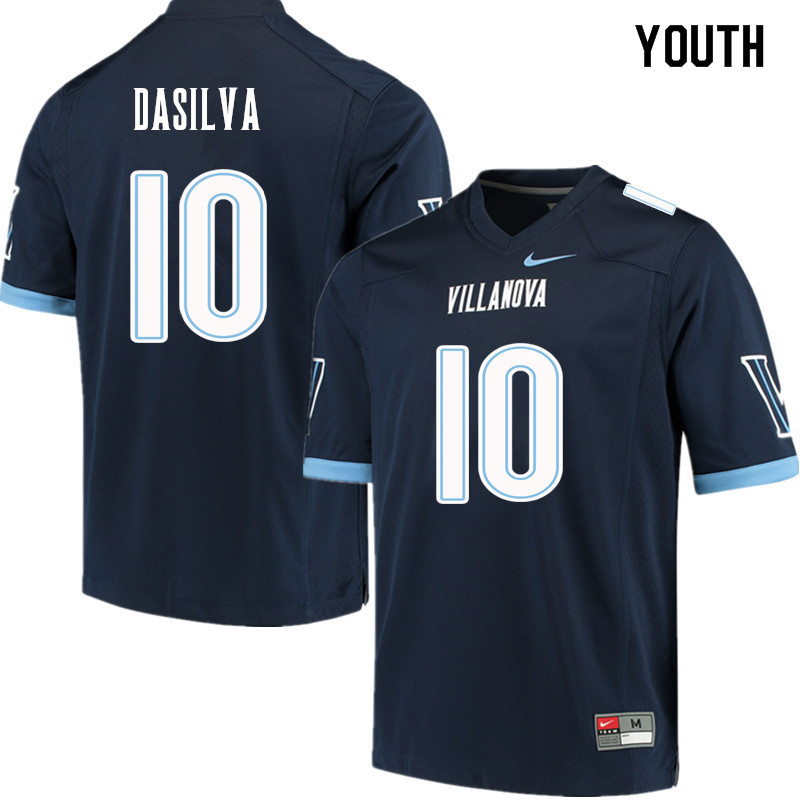 Youth #10 Adeyemi DaSilva Villanova Wildcats College Football Jerseys Sale-Navy